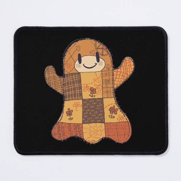 Item preview, Patchwork quilted ghost illustration with autumn colours designed and sold by Monascreativeempire.
