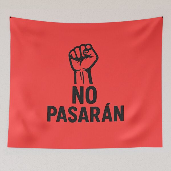 Item preview, No Pasarán – Anti-Fascist Protest Quote Design | Political Activism Typography designed and sold by Dragonfly-10.