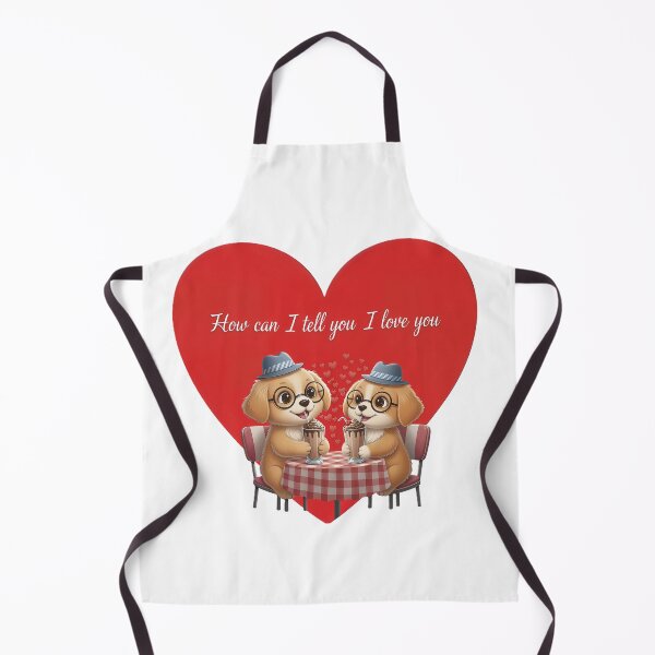 Item preview, Cute Puppy Couple Sharing Milkshakes Love Illustration designed and sold by DroolWorthyUS.