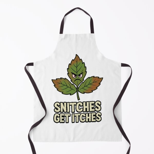 Item preview, Snitches Get Itches – Angry Poison Ivy Oak Cartoon Design designed and sold by RogueSymmetry.