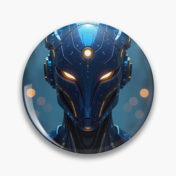 Item preview, Cyber Sentinel – Glowing Eyes, Blue Steel & Digital Soul designed and sold by FotoworldEdel.