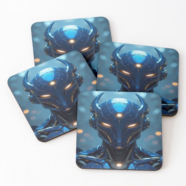 Item preview, Cyber Sentinel – Glowing Eyes, Blue Steel & Digital Soul designed and sold by FotoworldEdel.
