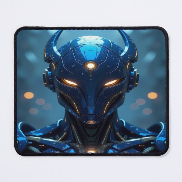 Item preview, Cyber Sentinel – Glowing Eyes, Blue Steel & Digital Soul designed and sold by FotoworldEdel.