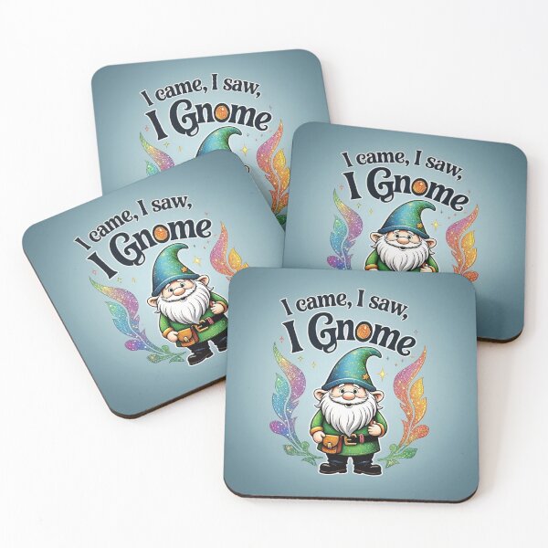 Item preview, I Came, I Saw, I Gnome – Funny Gnome Lover Design designed and sold by Wizard Cat Creations .