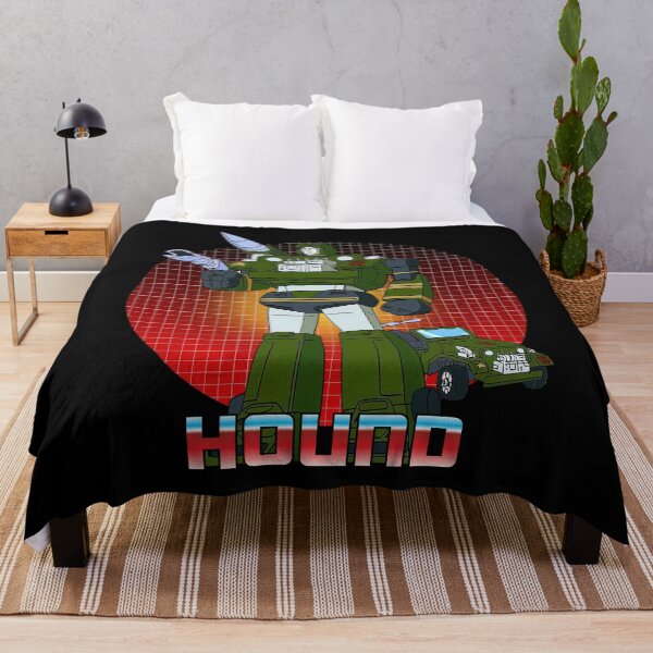 Item preview, Hound G1 Retro Cartoon Robot Fan Art designed and sold by Retr0Tshirts.