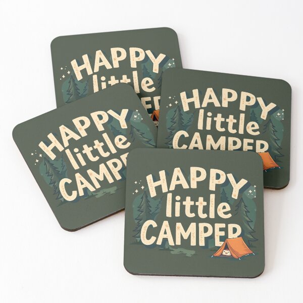 Item preview, Happy Little Camper Cute Forest Art designed and sold by MondeMade.
