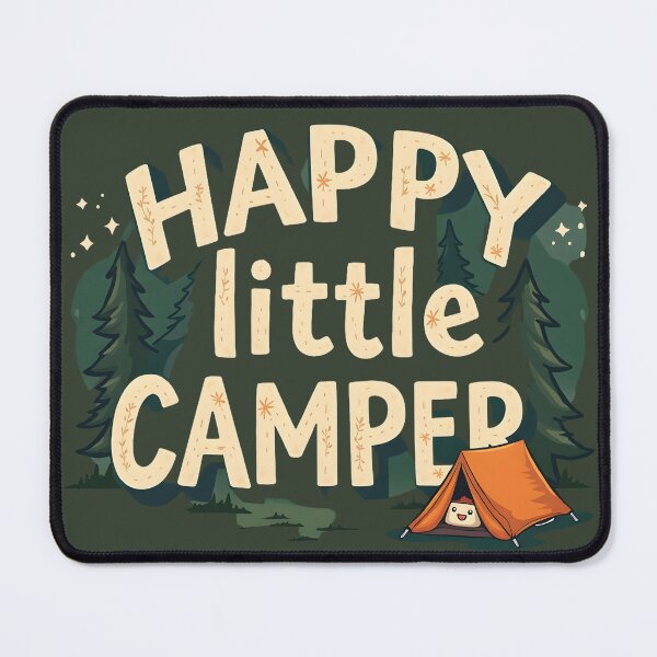 Item preview, Happy Little Camper Cute Forest Art designed and sold by MondeMade.