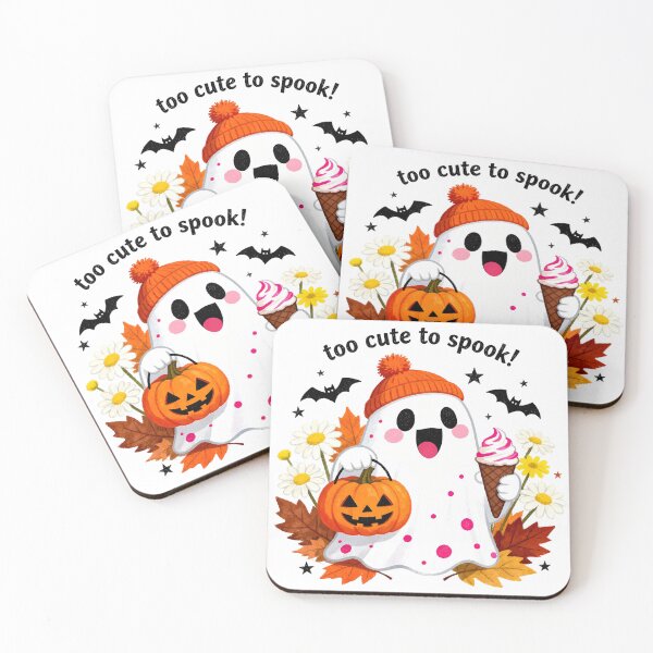 Item preview, Halloween cute cartoon ghost pattern designed and sold by Nava Sophia.