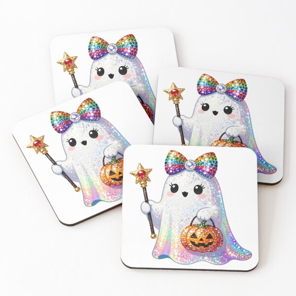Item preview, Halloween cute cartoon ghost pattern designed and sold by Nava Sophia.
