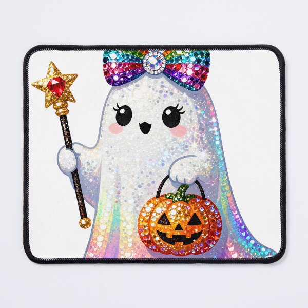 Item preview, Halloween cute cartoon ghost pattern designed and sold by Nava Sophia.