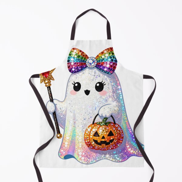Item preview, Halloween cute cartoon ghost pattern designed and sold by Nava Sophia.