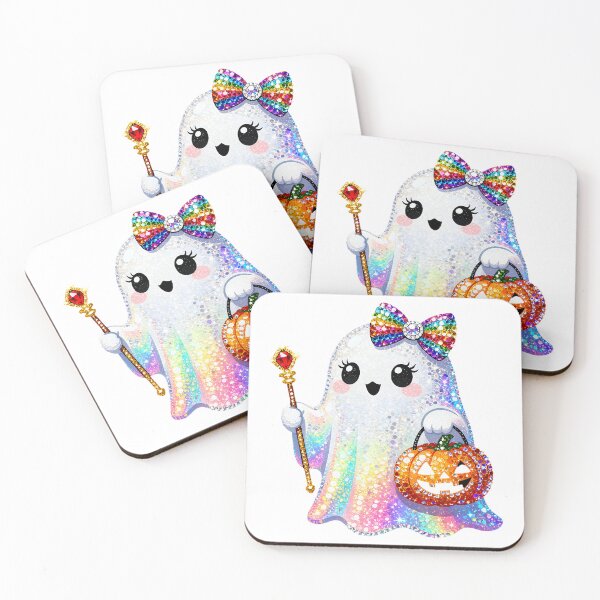 Item preview, Halloween cute cartoon ghost pattern designed and sold by Nava Sophia.