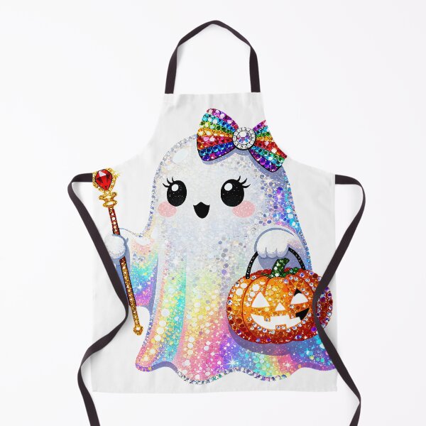 Item preview, Halloween cute cartoon ghost pattern designed and sold by Nava Sophia.