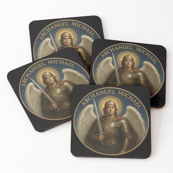 Item preview, Archangel Michael  Warrior Angel of Protection Sacred Art designed and sold by historyandmore.
