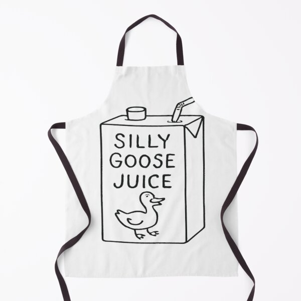 Item preview, Silly Goose Juice - Black and White Cartoon Drawing designed and sold by creativerooney.