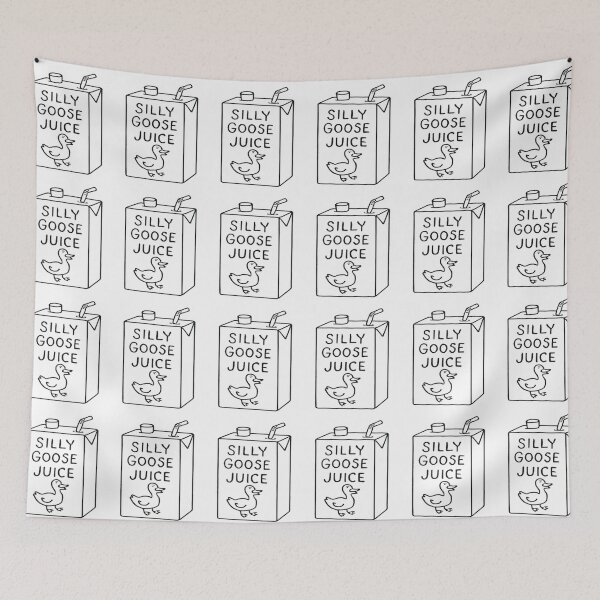 Item preview, Silly Goose Juice - Black and White Cartoon Drawing designed and sold by creativerooney.