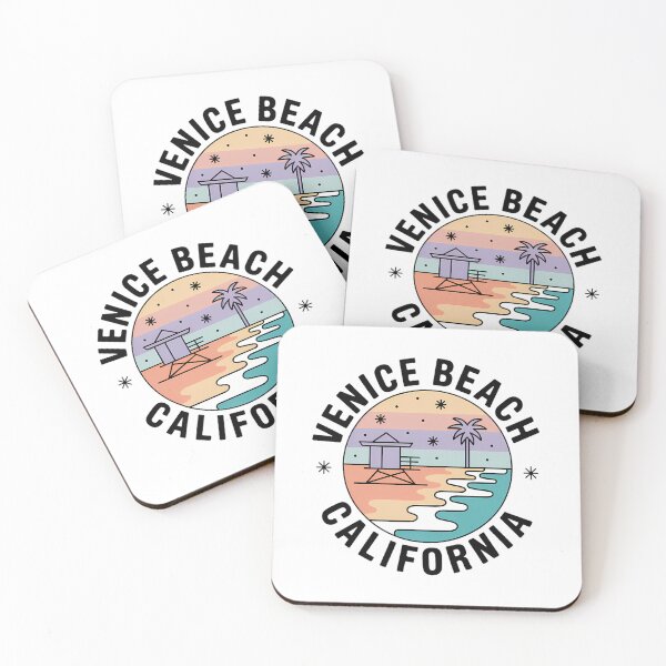 Item preview, Venice Beach California Minimalist Circle Sticker designed and sold by Horizon Tales.