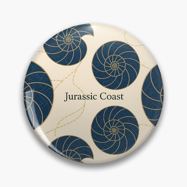 Item preview, Jurassic Coast Ammonite Fossil - Modern Geological Pattern designed and sold by Digital Dreams Arts.