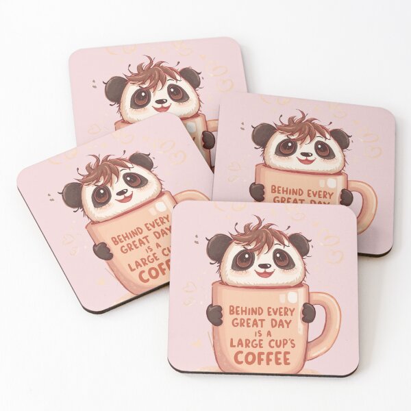 Item preview, Behind Every Great Day Is A Large cup Of Cofee designed and sold by NextGenerationVision.