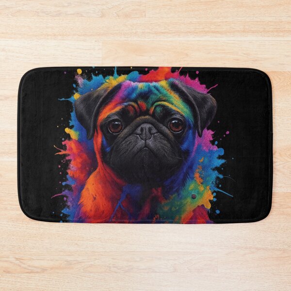 Item preview, Color Splash Pug – Vibrant Abstract Dog Art designed and sold by THISPUGVIBE.