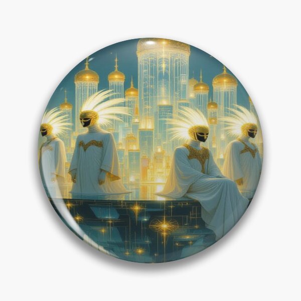 Item preview, Celestial Council – Golden Masks, Divine Light & Floating Grace designed and sold by FotoworldEdel.