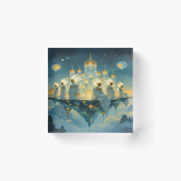 Item preview, Celestial Council – Golden Masks, Divine Light & Floating Grace designed and sold by FotoworldEdel.