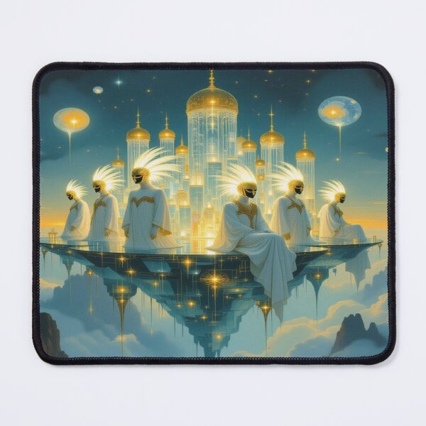Item preview, Celestial Council – Golden Masks, Divine Light & Floating Grace designed and sold by FotoworldEdel.
