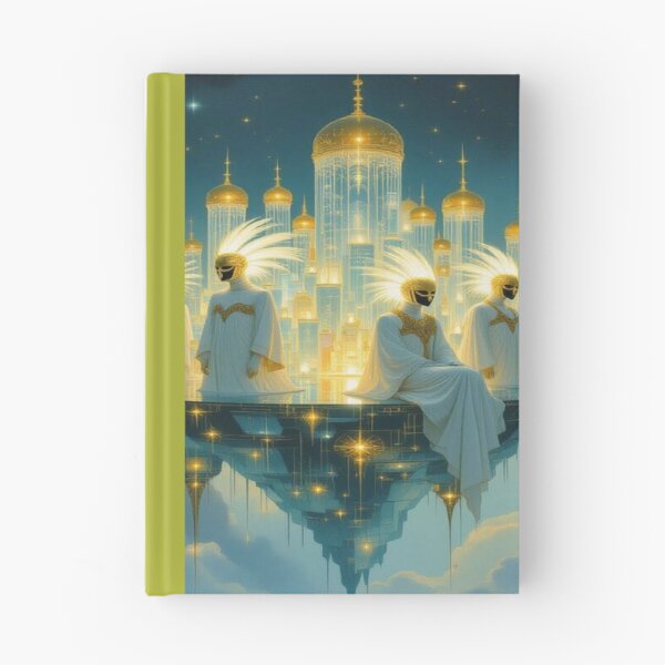 Item preview, Celestial Council – Golden Masks, Divine Light & Floating Grace designed and sold by FotoworldEdel.