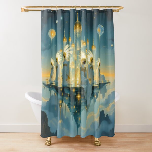 Item preview, Celestial Council – Golden Masks, Divine Light & Floating Grace designed and sold by FotoworldEdel.