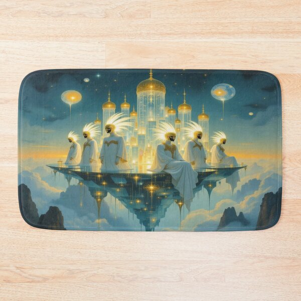 Item preview, Celestial Council – Golden Masks, Divine Light & Floating Grace designed and sold by FotoworldEdel.