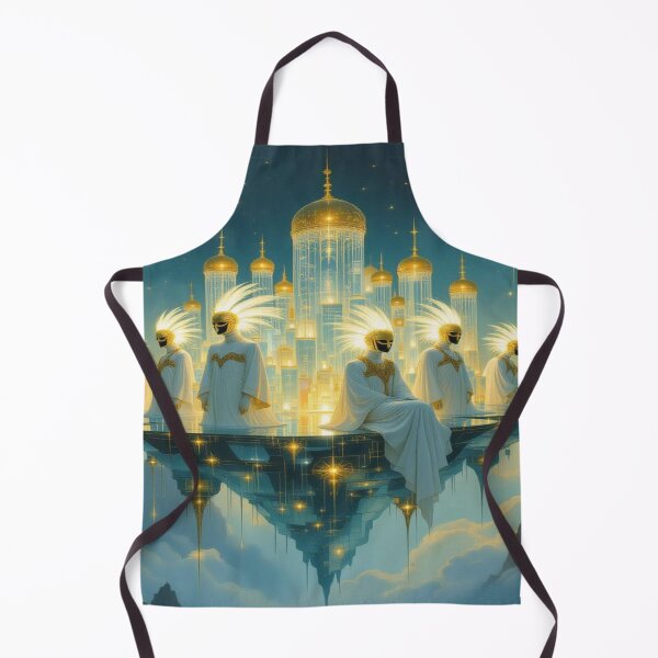 Item preview, Celestial Council – Golden Masks, Divine Light & Floating Grace designed and sold by FotoworldEdel.
