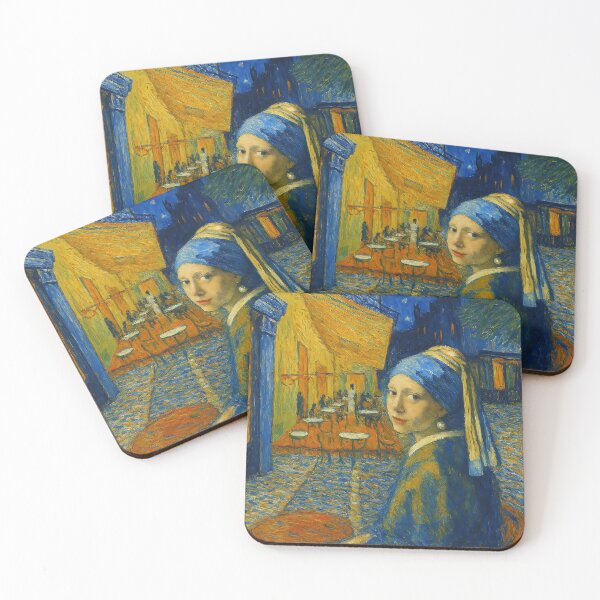 Item preview, Van Gogh's Girl with a Pearl Earring on the Terrace designed and sold by gegele.