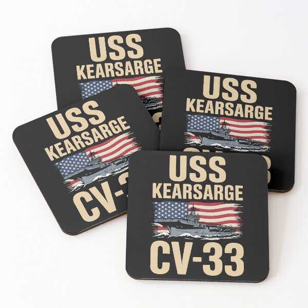 Item preview, Aircraft Carrier USS Kearsarge CV-33 Veteran Day Fathers Day designed and sold by BakeryDozen.
