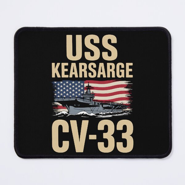 Item preview, Aircraft Carrier USS Kearsarge CV-33 Veteran Day Fathers Day designed and sold by BakeryDozen.