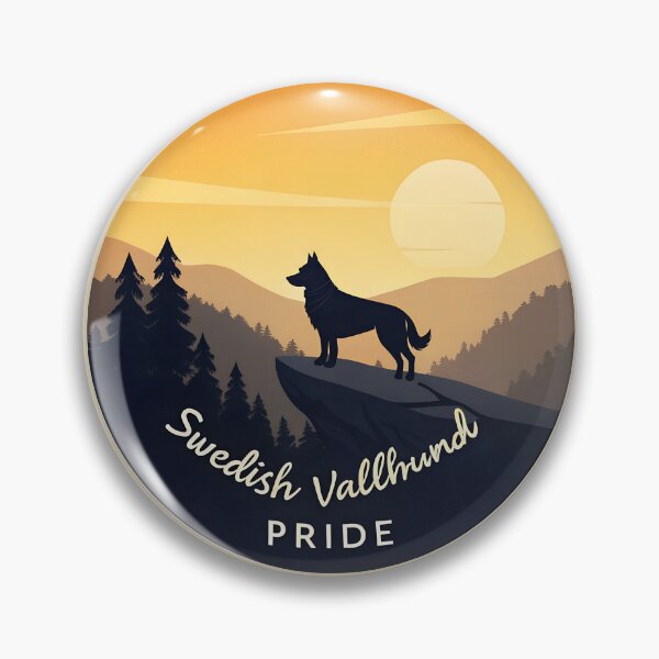 Item preview, Swedish Vallhund Pride Sunset Silhouette | Minimal Dog Art  designed and sold by VividOrganica.
