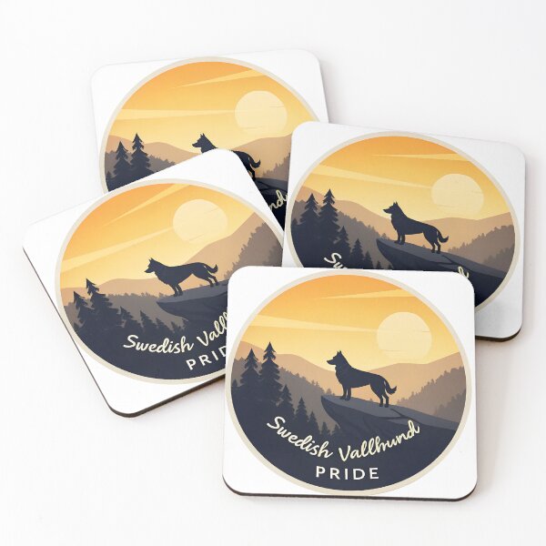 Item preview, Swedish Vallhund Pride Sunset Silhouette | Minimal Dog Art  designed and sold by VividOrganica.