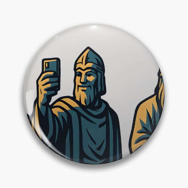 Item preview, Ancient Guardians Selfie — Funny Mythic Facepalm designed and sold by Fenay Designs.