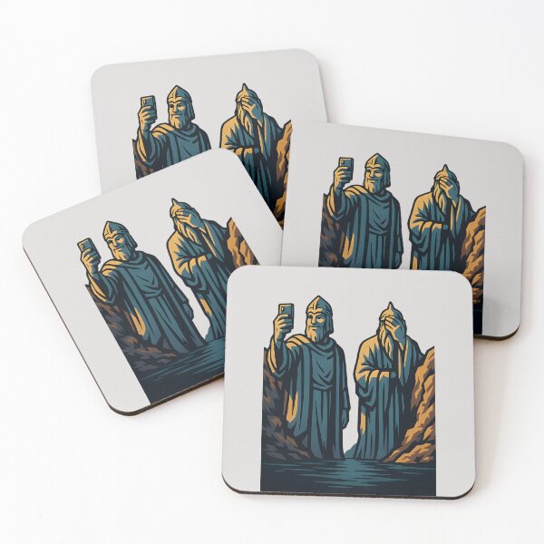 Item preview, Ancient Guardians Selfie — Funny Mythic Facepalm designed and sold by Fenay Designs.