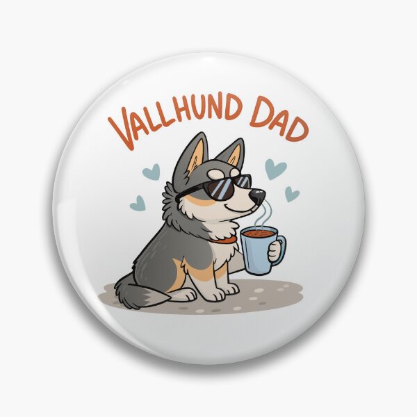 Item preview, Vallhund Dad Funny Cartoon | Cute Swedish Vallhund Dog Gift designed and sold by VividOrganica.