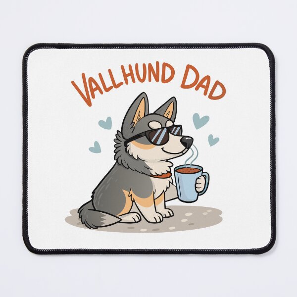 Item preview, Vallhund Dad Funny Cartoon | Cute Swedish Vallhund Dog Gift designed and sold by VividOrganica.