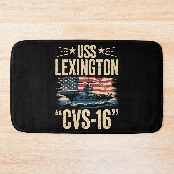 Item preview, Aircraft Carrier USS Lexington CVS-16 Veteran Day Father Day designed and sold by BakeryDozen.
