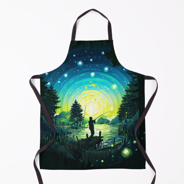 Item preview, Fishing on the lake under the cosmic lights designed and sold by Andrey Prokopenko.
