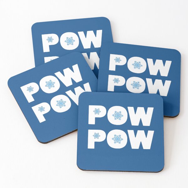 Item preview, Camiseta de esquí Pow Pow - Camiseta divertida para amantes de la nieve designed and sold by TeesGalaxy.