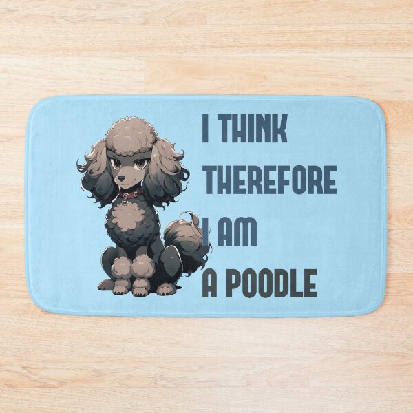 Item preview, I Think Therefore I Am A Poodle T-Shirt designed and sold by Aleksandar Kostjuk.