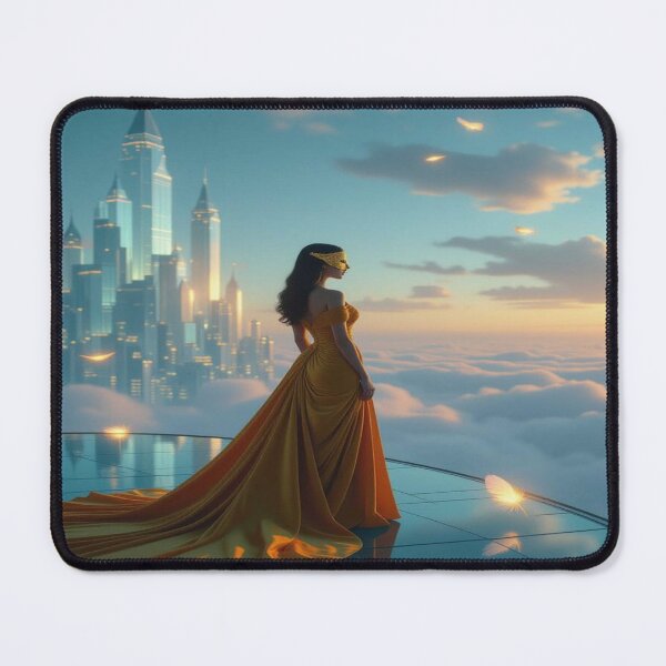 Item preview, Golden Gaze – Masked Elegance & Floating Dreams above the Clouds designed and sold by FotoworldEdel.