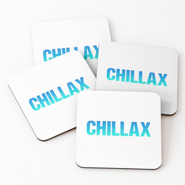 Item preview, Chillax in Teal Blue Gritty Bold designed and sold by Memes N Lore .