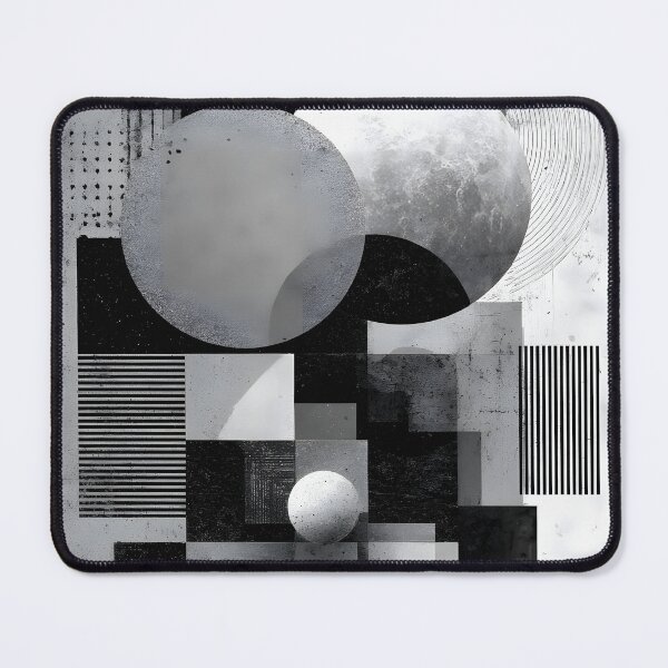 Item preview, Bauhaus Inspired Abstract Print – Black White Art for Apartments designed and sold by AutoPopStudio.
