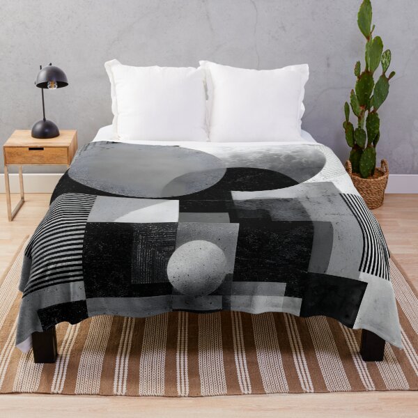 Item preview, Bauhaus Inspired Abstract Print – Black White Art for Apartments designed and sold by AutoPopStudio.
