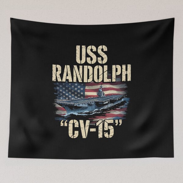 Item preview, Aircraft Carrier USS Randolph CV-15 Veterans Day Fathers Day designed and sold by BakeryDozen.