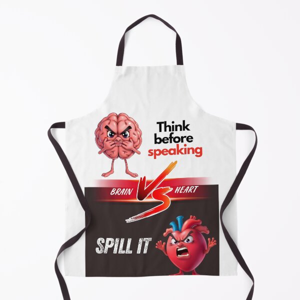 Item preview, Brain vs Heart – Think before speaking vs Spill It designed and sold by Red White Blue Studio.